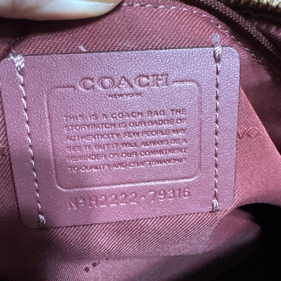 Coach Brown Leather Elise Satchel Purse Handbag Cognac Saddle Brown - Picture 11 of 16